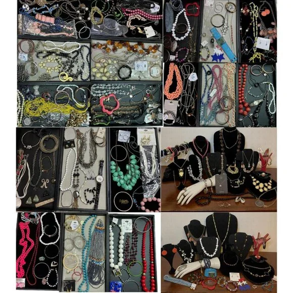 1+ Pounds 25-30 Pcs All Wearable Vintage To Modern Jewelry-READ PLEASE - Picture 11 of 12